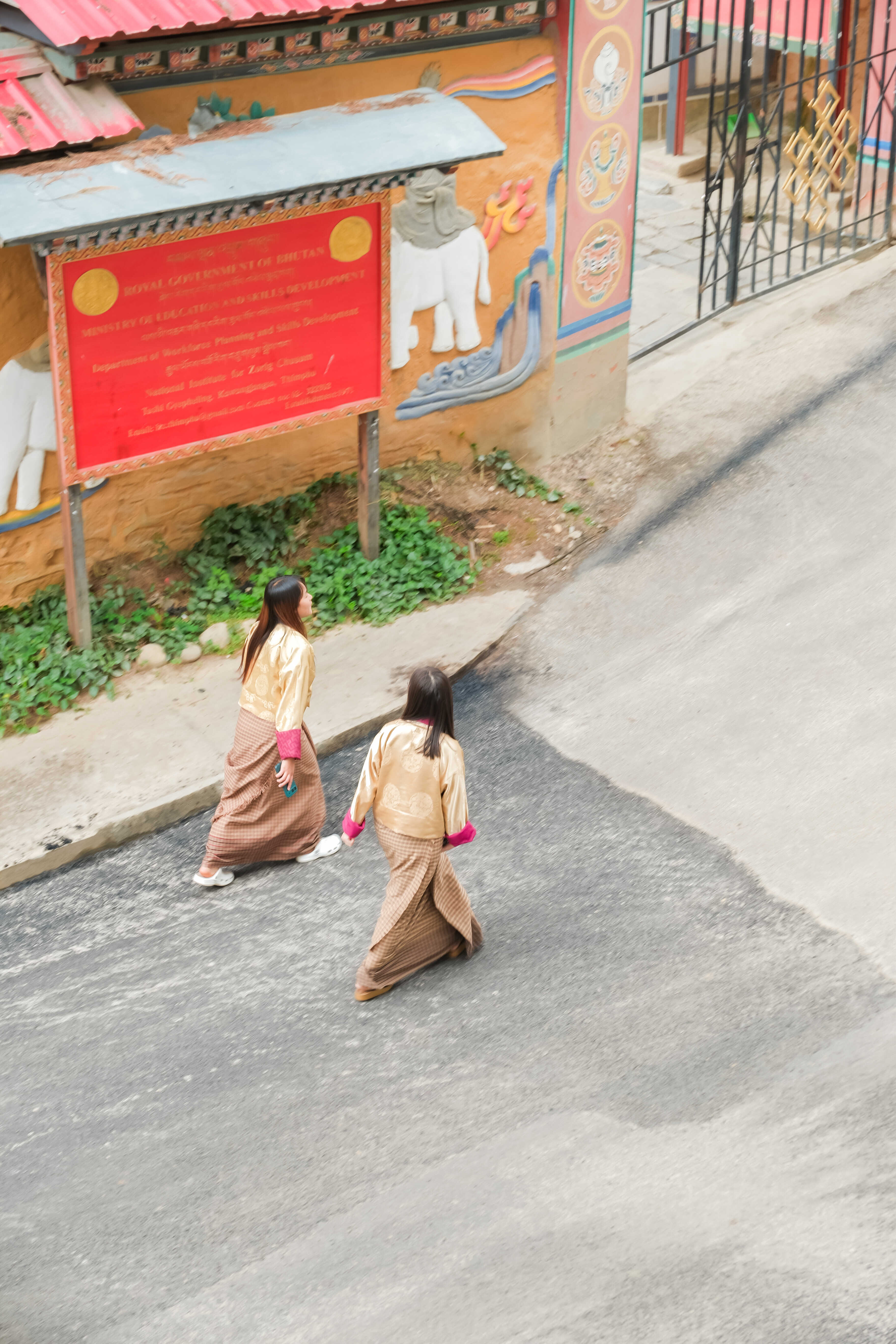 ต้อนรับจากสนามบินภูฏาน-ระหว่างทาง-