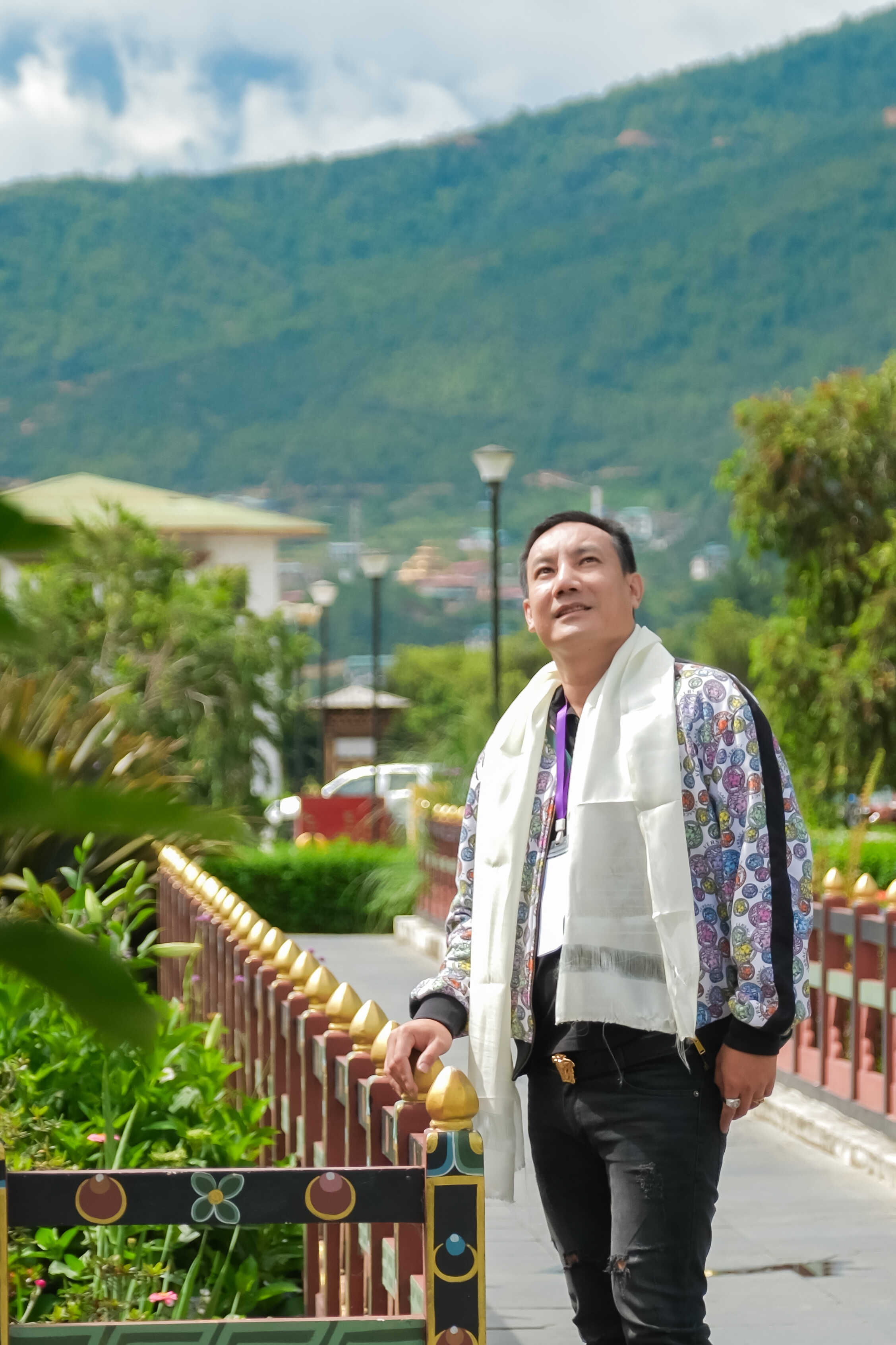 ต้อนรับจากสนามบินภูฏาน-ระหว่างทาง-