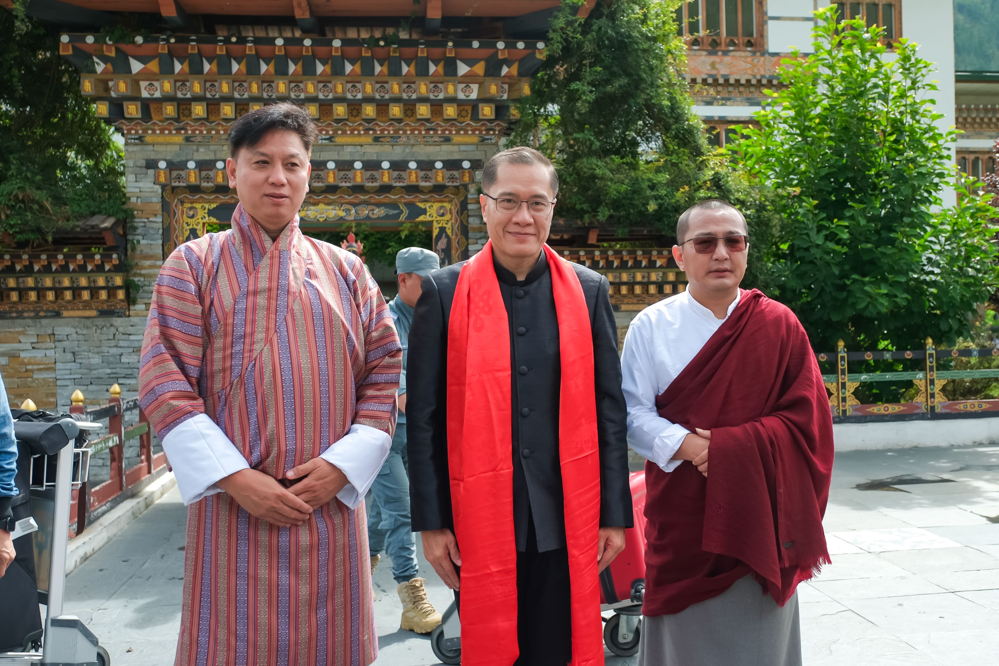 ต้อนรับจากสนามบินภูฏาน-ระหว่างทาง-