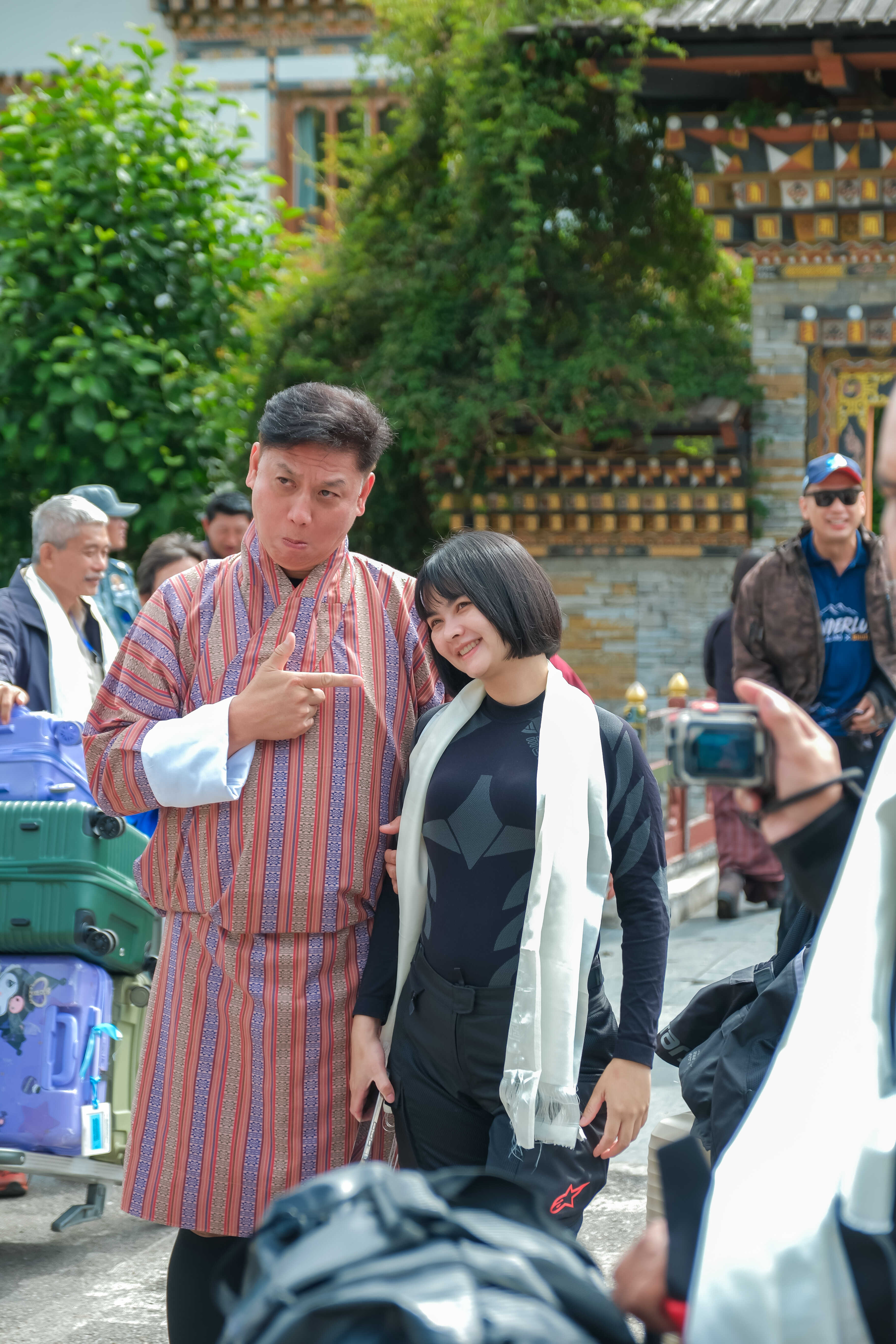ต้อนรับจากสนามบินภูฏาน-ระหว่างทาง-