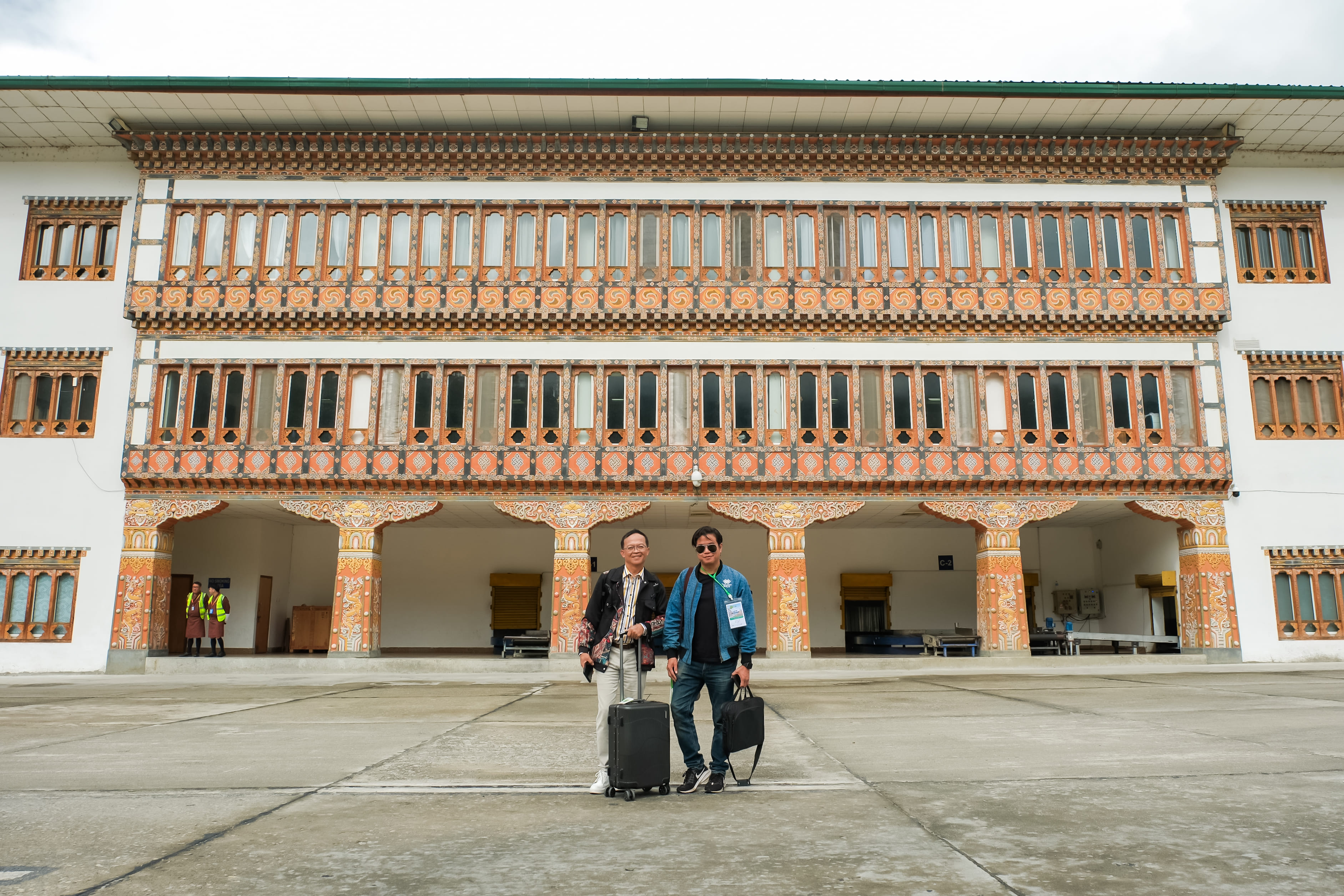 ต้อนรับจากสนามบินภูฏาน-ระหว่างทาง-