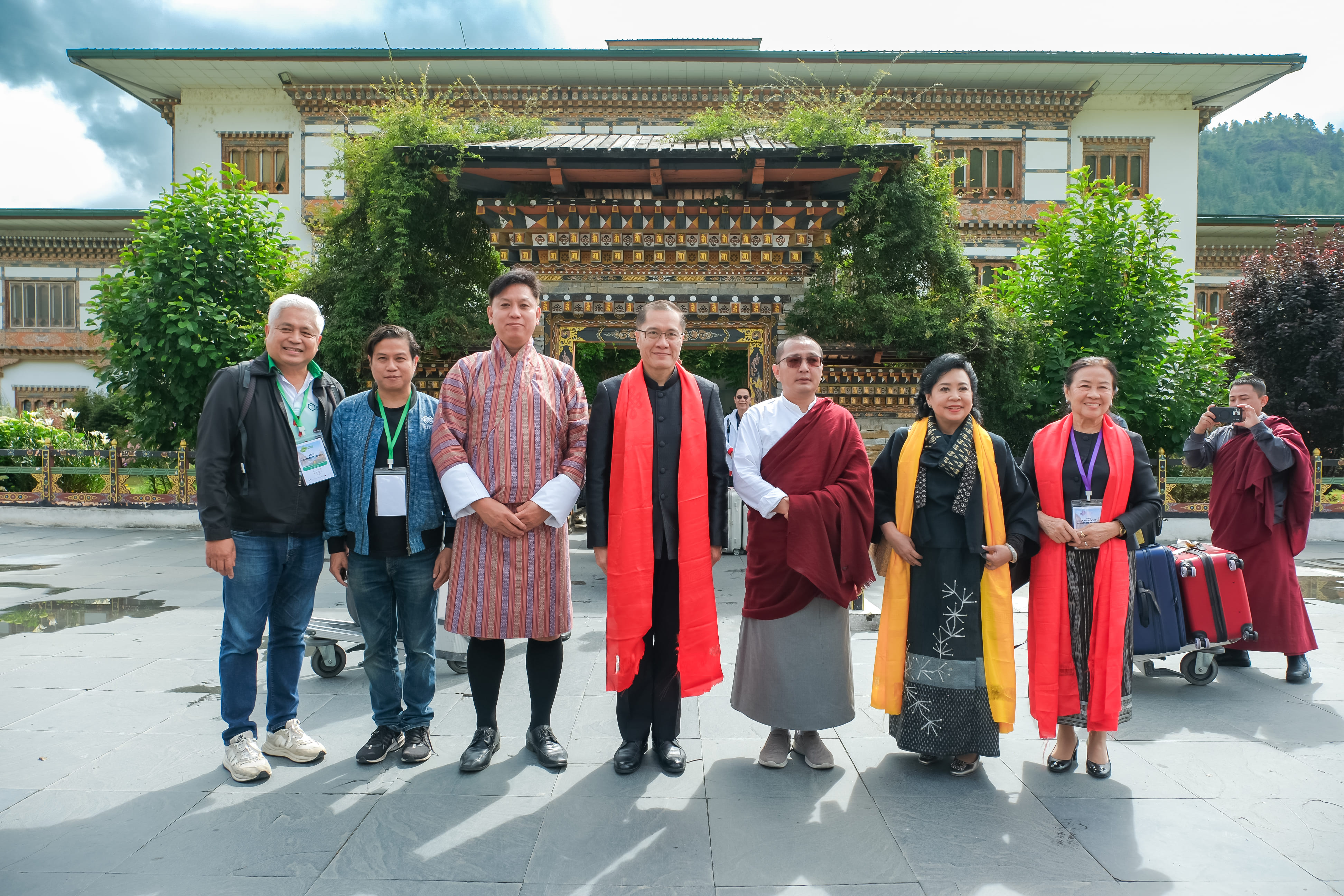ต้อนรับจากสนามบินภูฏาน-ระหว่างทาง-