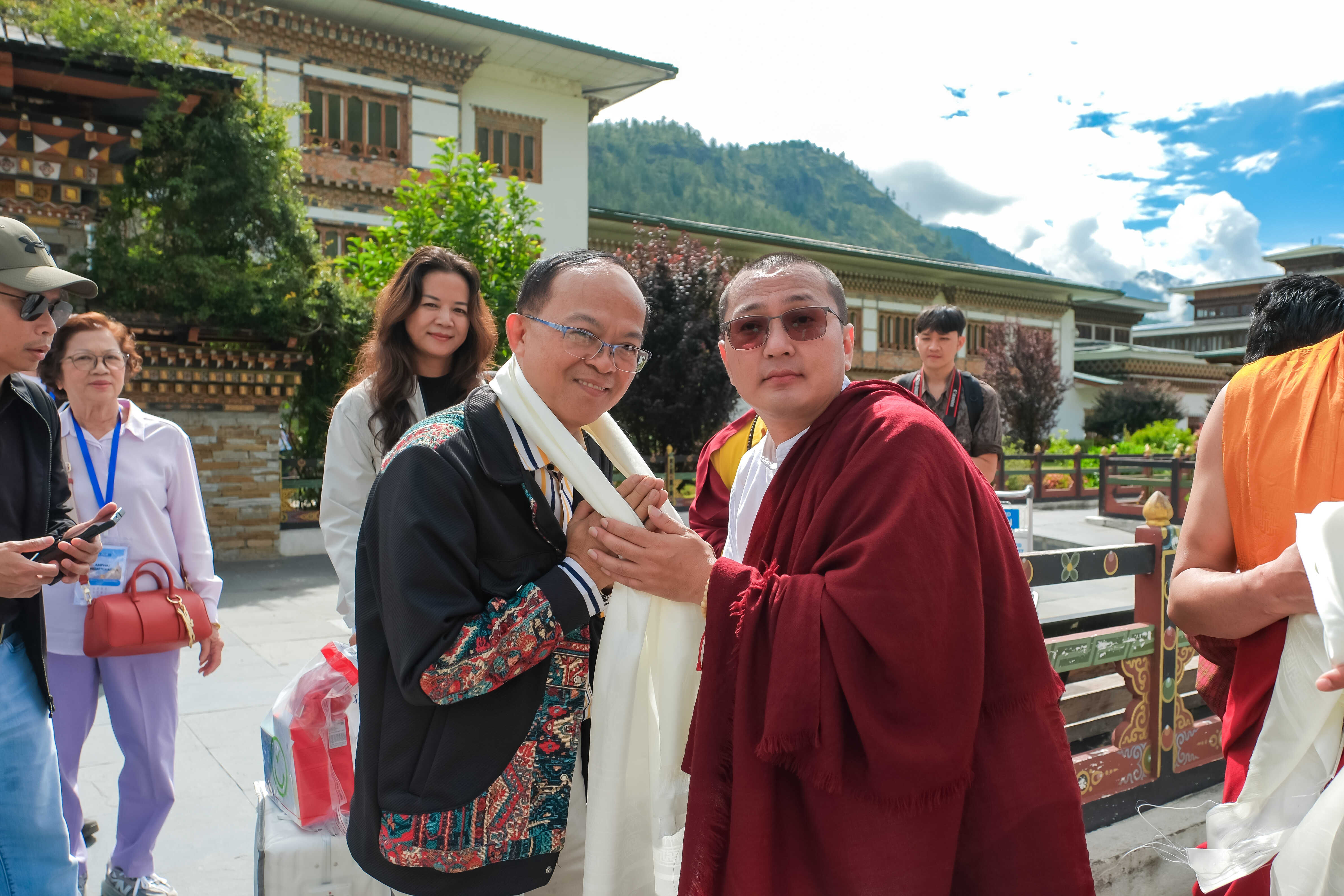 ต้อนรับจากสนามบินภูฏาน-ระหว่างทาง-